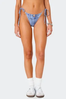 Bombacha bikini estampada denim de Edikted en Swimwear y Beachwear para argentina