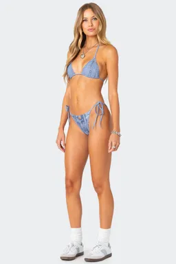 Bombacha bikini estampada denim de Edikted en Swimwear y Beachwear para argentina