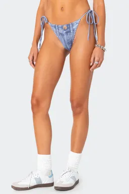 Bombacha bikini estampada denim de Edikted en Swimwear y Beachwear para argentina