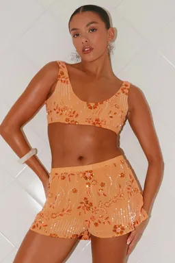 Bralette de lentejuelas mercer naranja de Peppermayo en Ropa Interior y Medias para argentina