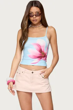 Musculosa ashe con flores de Edikted en Tops para argentina