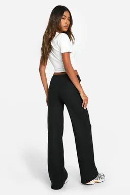Pantalón ancho de punto cepillado de Boohoo en Pantalones para argentina