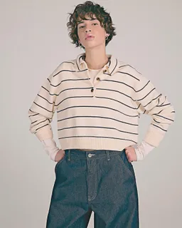 Sweater cuello polo de Bershka en Buzos y Sweaters para argentina