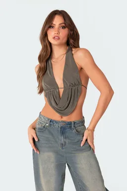 Crop top halter espalda descubierta de Edikted en Tops para argentina