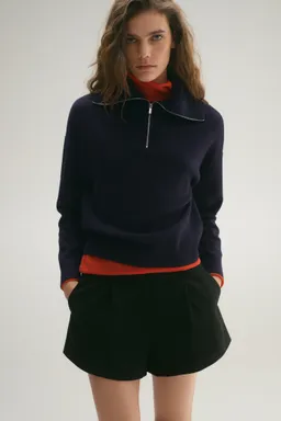 Remera cuello con cremallera de Mango en Buzos y Sweaters para argentina