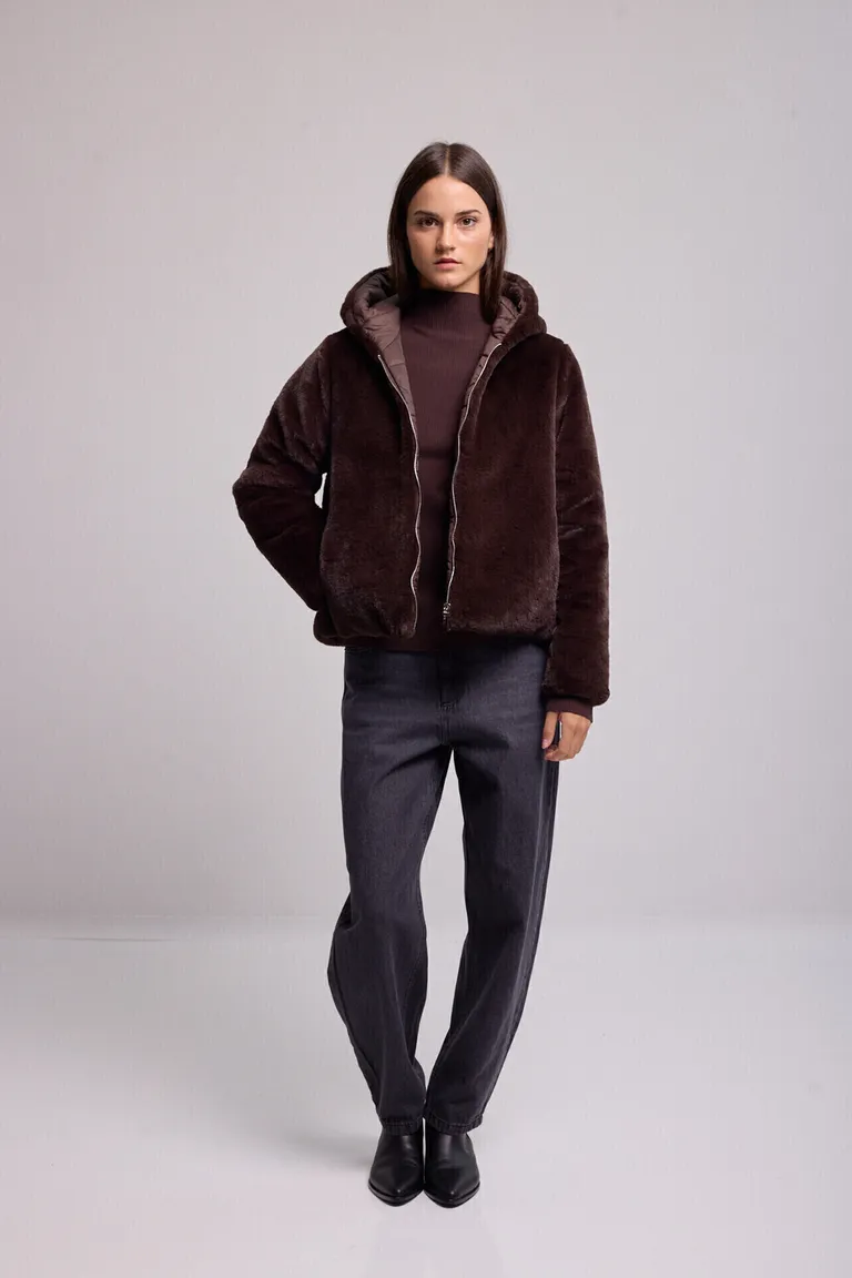 Chaqueta reversible con cierre frontal y capucha de diseño funcional para mujer de Kill en Chaquetas para argentina