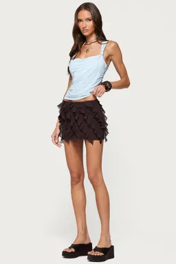 Top drapeado nudo liza de Edikted en Tops para argentina