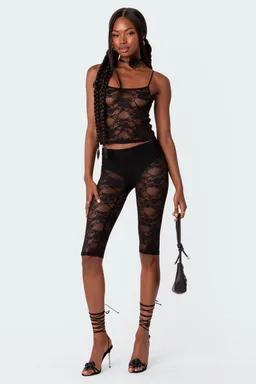 Musculosa encaje transparente de Edikted en Tops para argentina