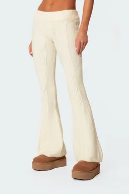 Pantalón acampanado ray trenzado de Edikted en Pantalones para argentina
