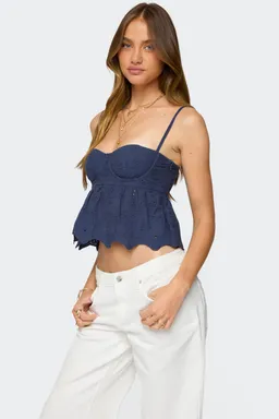 Corset con ojalillos emme de Edikted en Tops para argentina