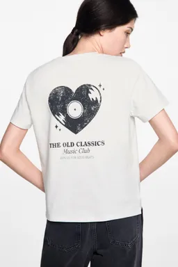Remera estampada algodón de Mango Teen en Remeras para argentina