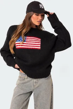 Sweater tejido usa oversized de Edikted en Buzos y Sweaters para argentina