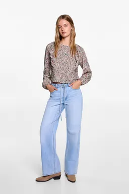 Blusa manga volante fruncida de Mango Teen en Blusas para argentina