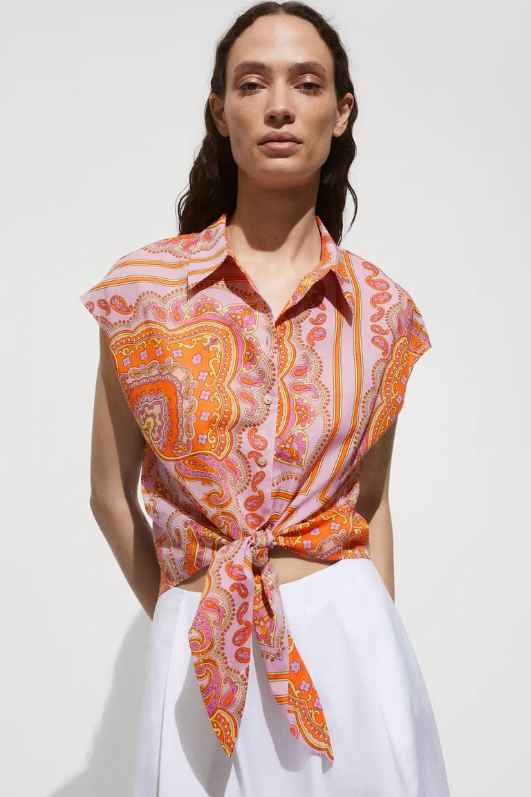 Camisa estampada con lazo de Mango en Camisas para argentina