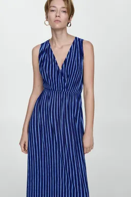 Vestido rayas con lazo de Mango en Vestidos para argentina