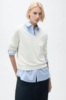 Sweater punto escote de Mango en Buzos y Sweaters para argentina
