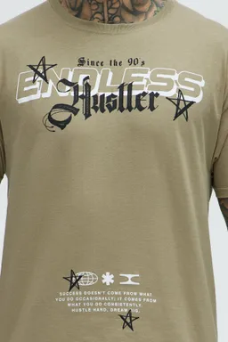 Remera manga corta infinito hustler de Fashion Nova en Remeras y Polos para argentina
