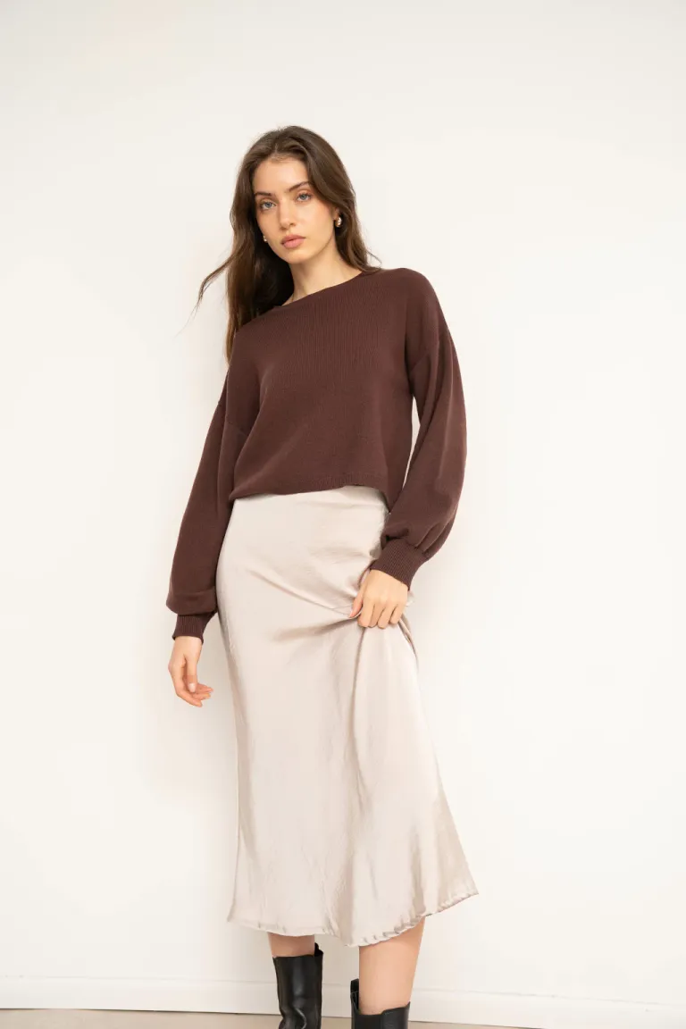 Falda midi de seda blanca - Prenda elegante y versátil para ocasiones casuales y formales de Lemmon en Faldas para argentina