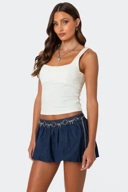 Ronda musculosa espalda moño de Edikted en Tops para argentina