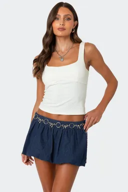 Ronda musculosa espalda moño de Edikted en Tops para argentina