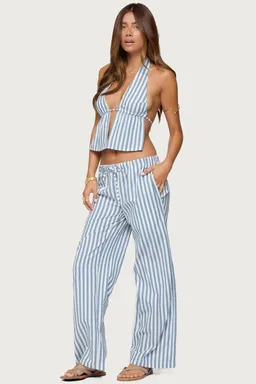 Pantalones rayados macey de Edikted en Pantalones para argentina