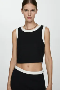 Top tweed corto de Mango en Tops para argentina