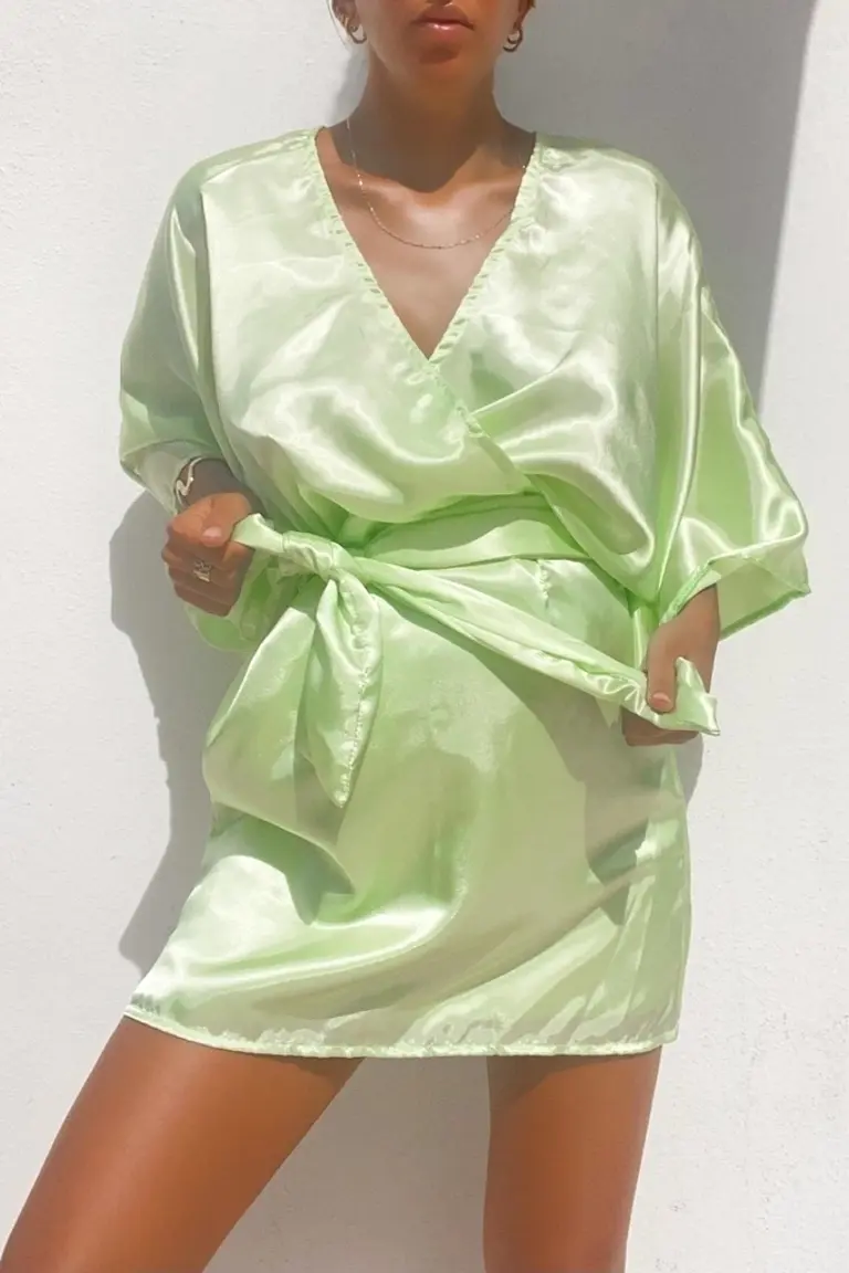 Vestido con Lazo de Flor Gagliani en Vestidos para argentina