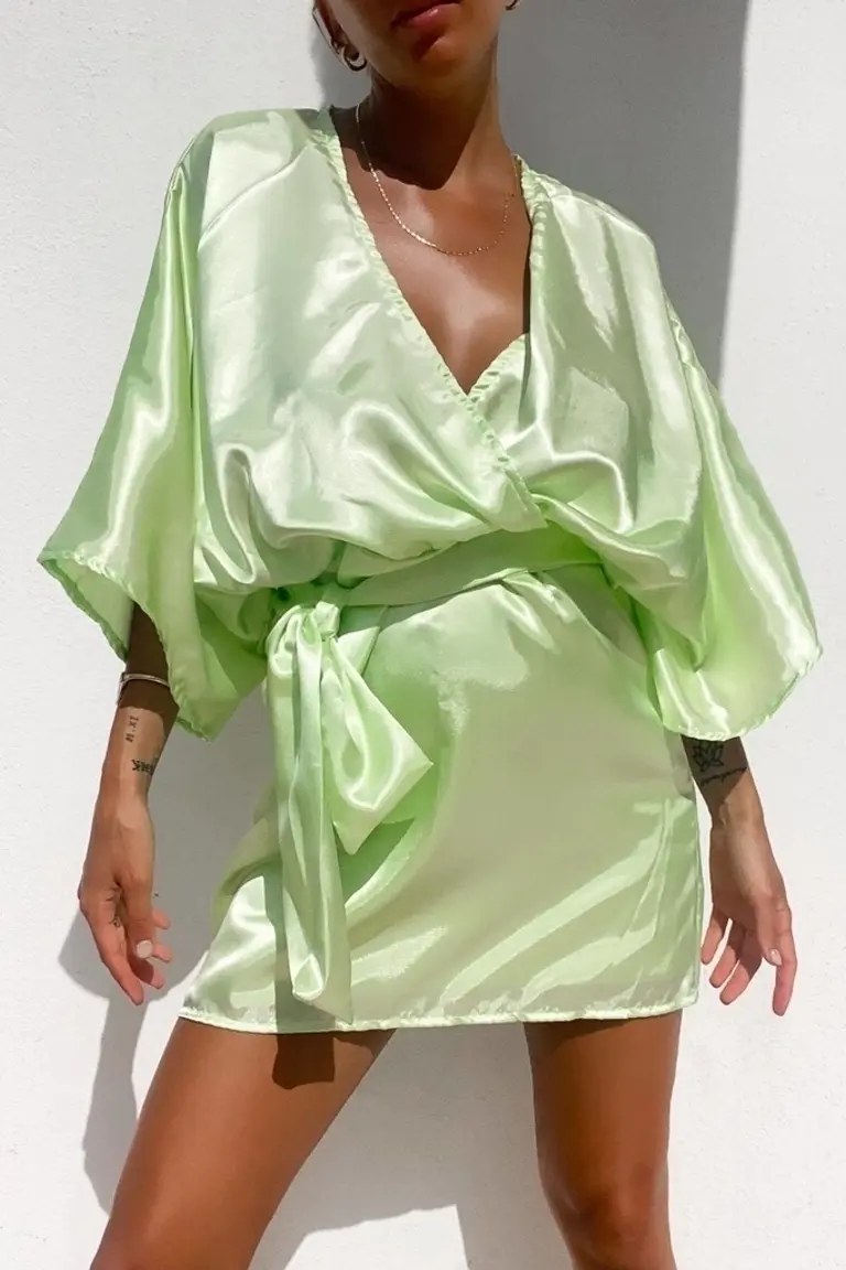 Vestido con Lazo de Flor Gagliani en Vestidos para argentina