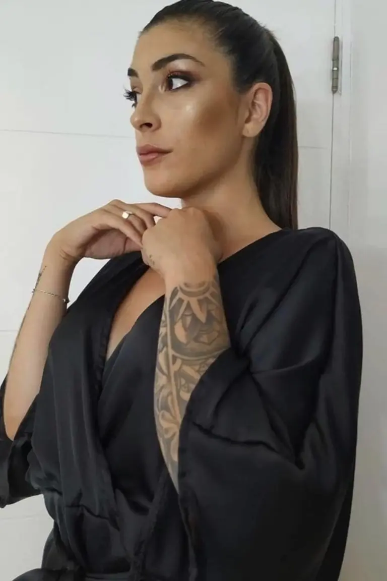 Vestido con Lazo de Flor Gagliani en Vestidos para argentina