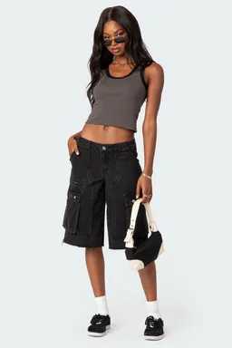 Musculosa alix encaje acanalada de Edikted en Tops para argentina