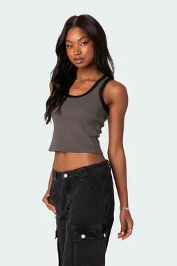 Musculosa alix encaje acanalada de Edikted en Tops para argentina