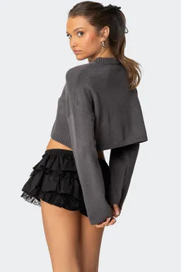Sweater corto tejido con moño de Edikted en Buzos y Sweaters para argentina