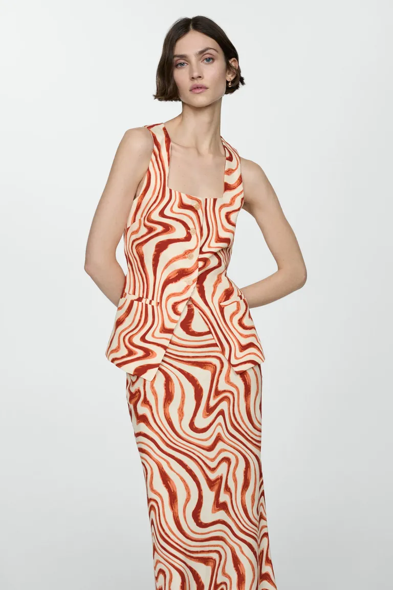 Top estampado con lazo de Mango en Tops para argentina