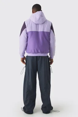 Campera bomber acolchada con capucha de Boohooman en Abrigos y Camperas para argentina