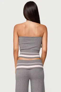 Top tejido strapless kaliya rayado de Edikted en Tops para argentina