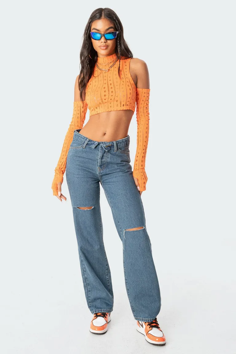 Jean raquel con doblez de Edikted en Pantalones para argentina