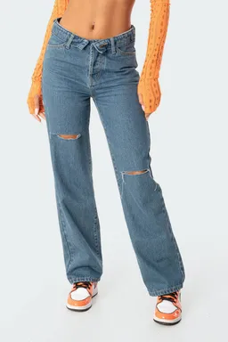 Jean raquel con doblez de Edikted en Pantalones para argentina