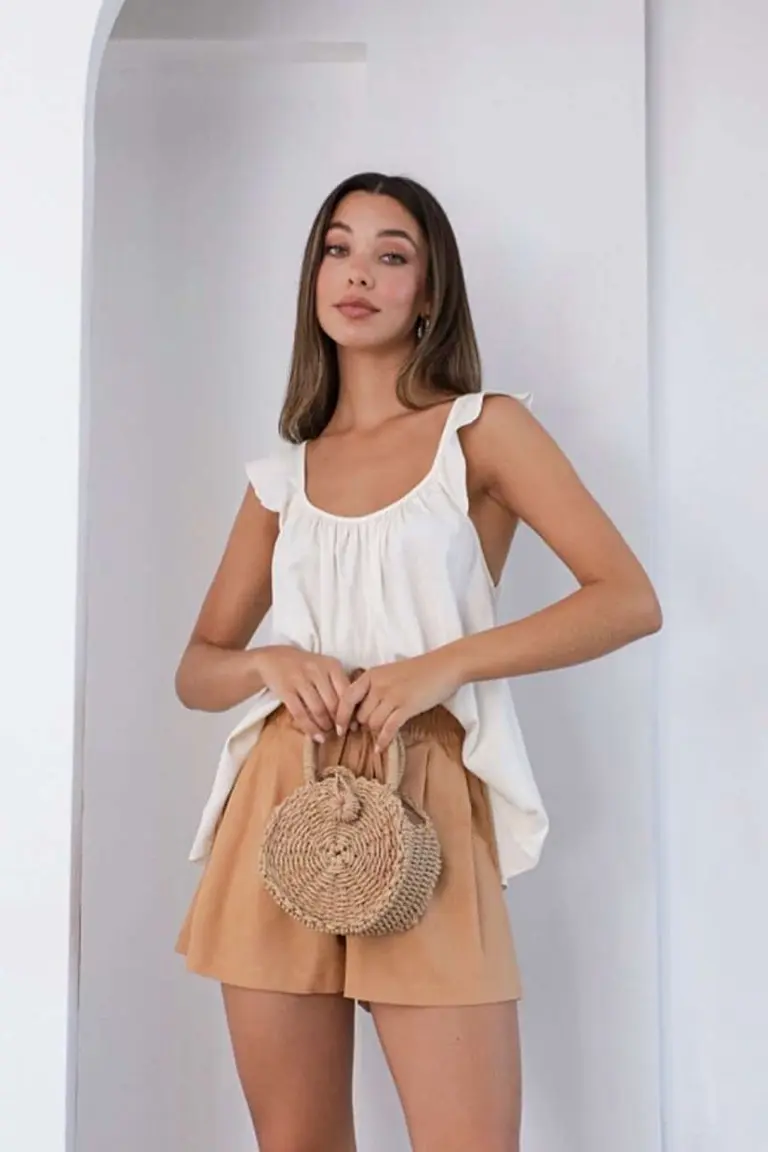 Musculosa con Volados de Hesed en Tops para argentina