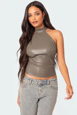 Top halter sienna látex de Edikted en Tops para argentina