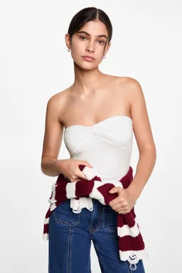 Top crop con nudo de Mango Teen en Tops para argentina