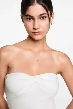 Top crop con nudo de Mango Teen en Tops para argentina