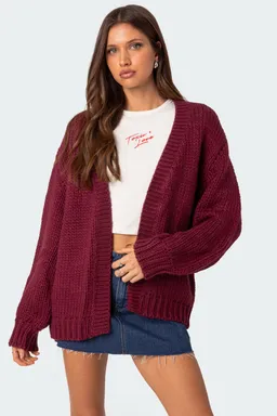 Cardigan anina tejido oversized de Edikted en Buzos y Sweaters para argentina