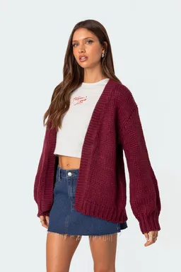 Cardigan anina tejido oversized de Edikted en Buzos y Sweaters para argentina
