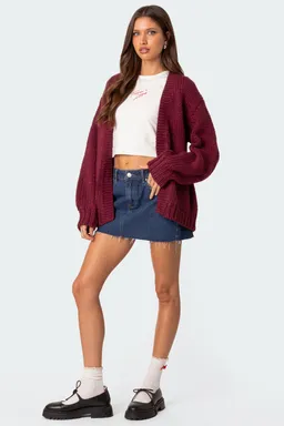Cardigan anina tejido oversized de Edikted en Buzos y Sweaters para argentina