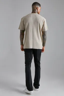 Camisa punto calado manga corta de Boohooman en Camisas para argentina