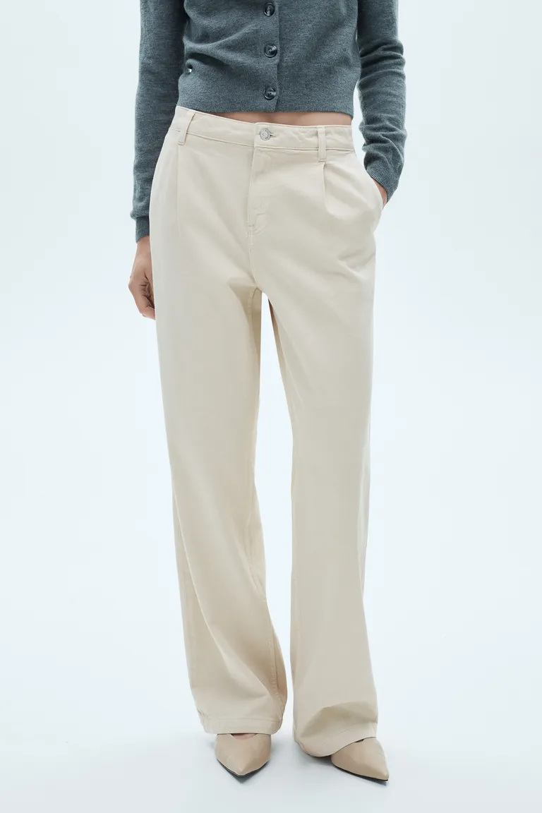 Jeans wide leg con pinzas de Mango en Pantalones para argentina