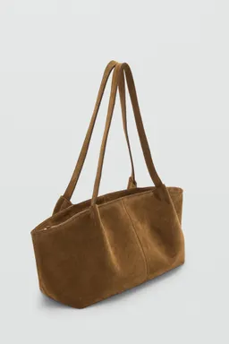 Bolso serraje doble asa de Mango en Bolsos y Carteras para argentina