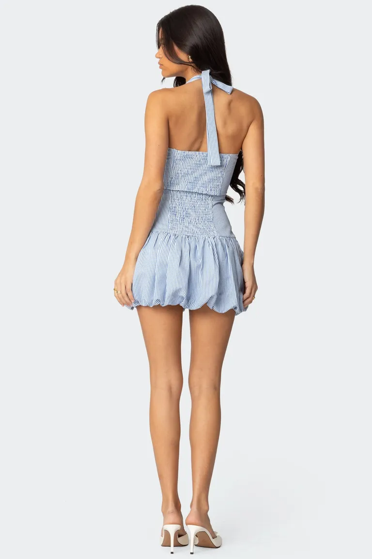 Mini vestido falda globo rayas de Edikted en Vestidos para argentina