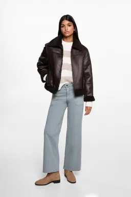 Pantalón culotte con bolsillos de Mango Teen en Pantalones para argentina