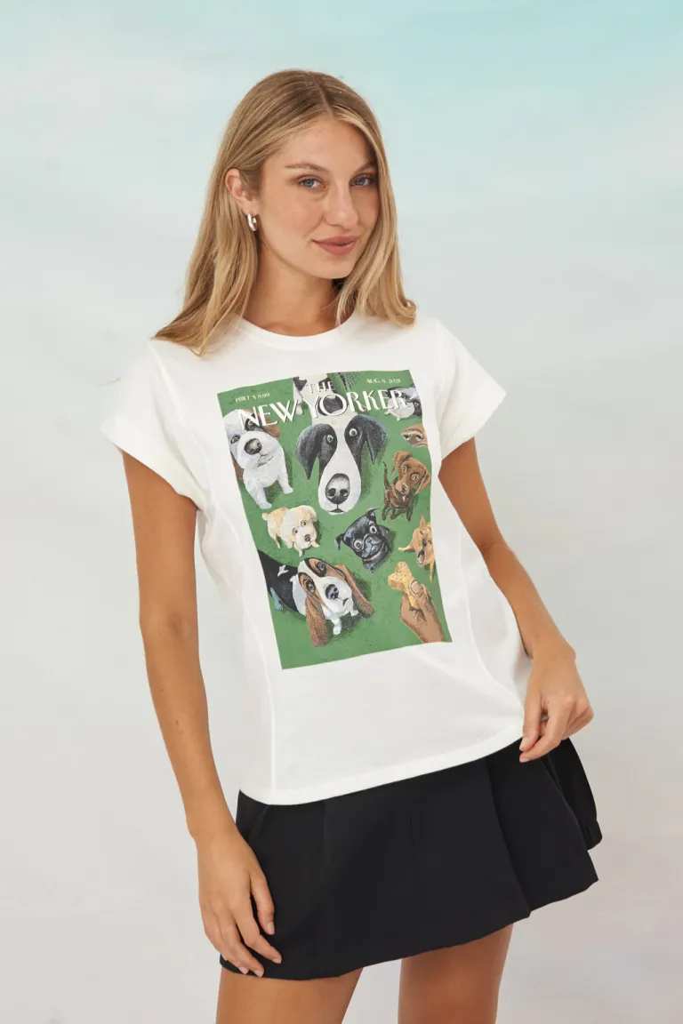 Remera con estampado de mascotas para mujer de Apricot en Remeras para argentina